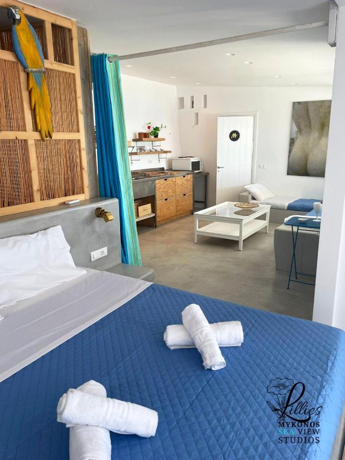 Lillies Mykonos Sea View Studios Tourlos Exterior foto